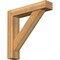 Ekena Millwork Traditional Block Rough Sawn Bracket w/ Offset Brace, Western Red Cedar, 6"W x 28"D x 28"H BKT0604X28X28TRA05RWR - alternate 1